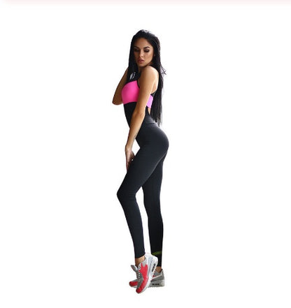 Tight yoga coffee jumpsuit