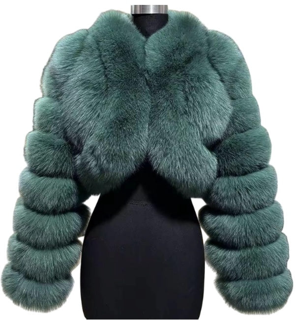 Short Stitching Winter Warm All-matching Top Jacket