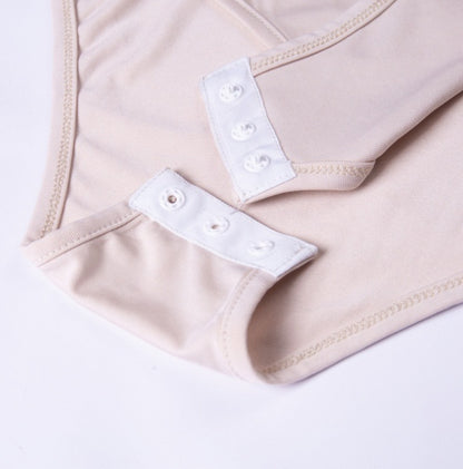 Sexy one-shoulder tight bodysuit milk silk bottoming shirt