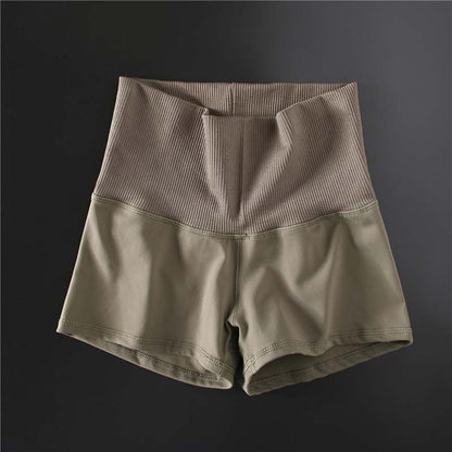 Peach Sexy High-waisted Abdominal Sports Shorts Women's Stretch Tight-fitting Hips Quick-drying Running Yoga Hot Pants Fitness Pants