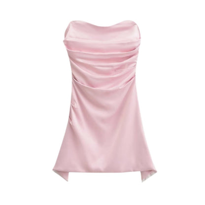 Strapless Slim Fit Irregular Dress