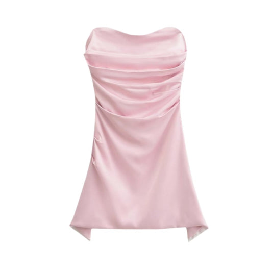 Strapless Slim Fit Irregular Dress