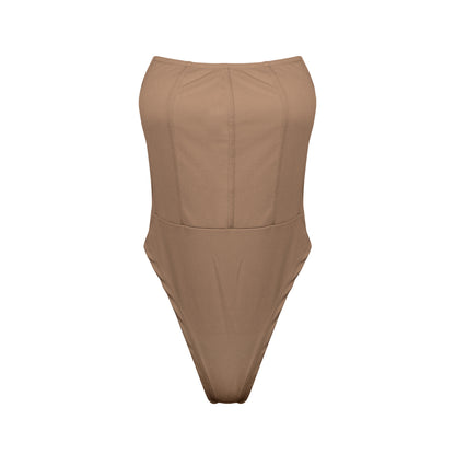 Basic Strapless Tube Top Jumpsuit Women