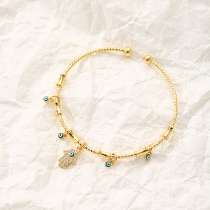 Hip Hop Women's Devil's Eye Pendant Bracelet