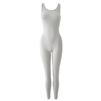 Women's All-in-one Mesh Stitching Dance Jumpsuit