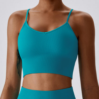 Seamless Knitted Thread Yoga Suit