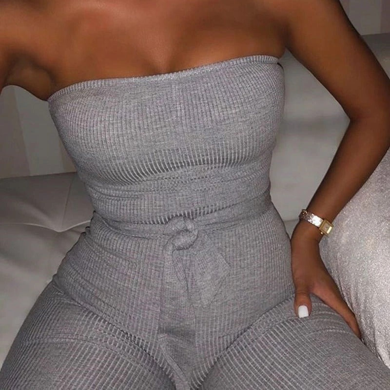 Pit strip jumpsuit