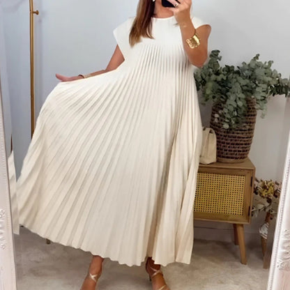 Women's Fashion Loose Solid Color Dress