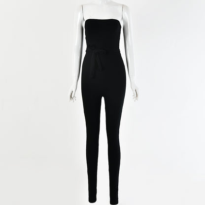 Pit strip jumpsuit