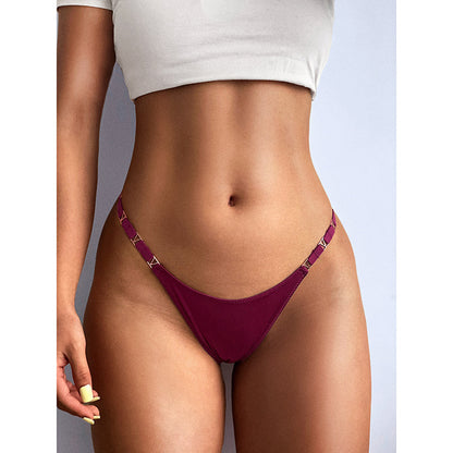 Sexy Ice Silk T Hip Lift Low Waist