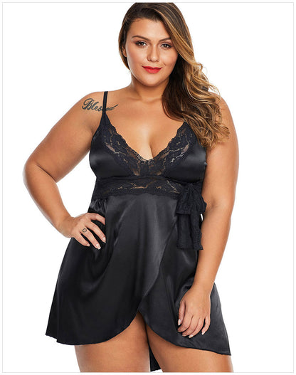 Sexy Homewear Women's Sexy Sling Stretch Satin