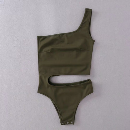 Sexy Navel Irregular Camisole