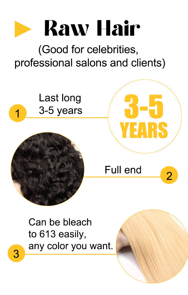 Raw Hair  Water Wave Extension 3pcs-70pcs