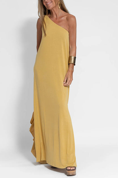 Solid Color Fashion Vest Dress Women
