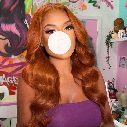 Ginger #350 Human Hair Wig 13x4 Lace Front Wig Body Wave