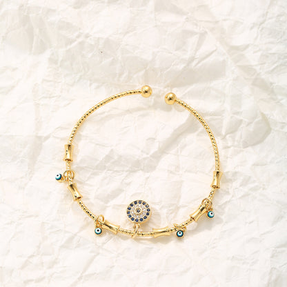 Hip Hop Women's Devil's Eye Pendant Bracelet