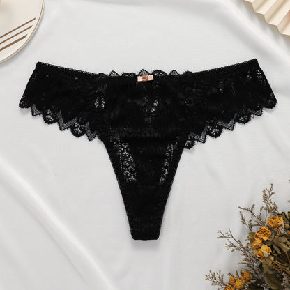 Women's Fashionable Lace Thong Breathable Cross