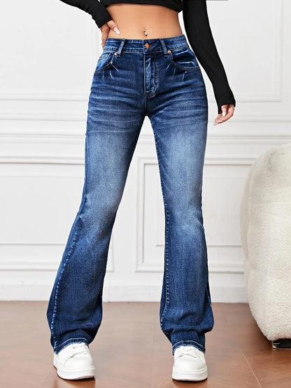 Denim High Waist Loose And Slimming Bootcut