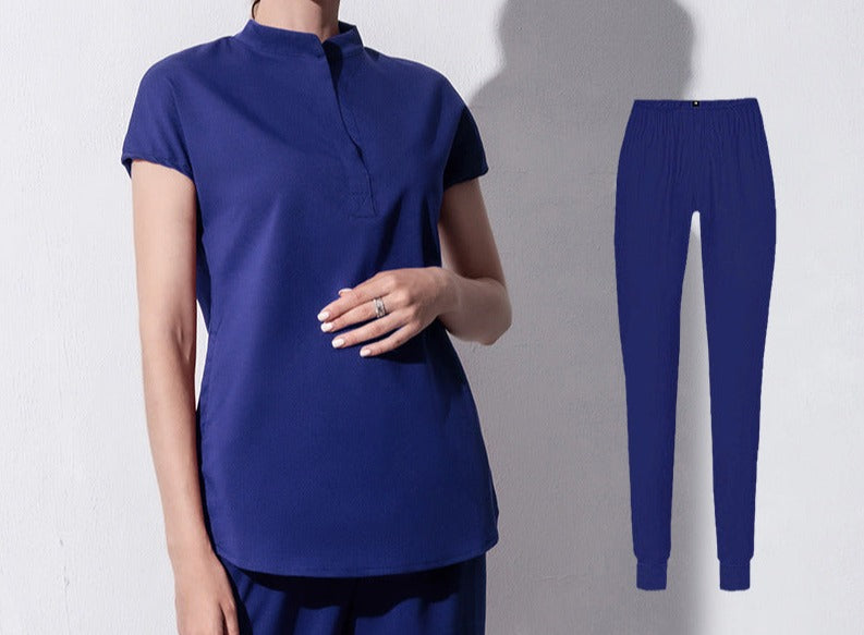 Elastic Female Brush Hand Suit Doctor Nurse Oral Work Suit