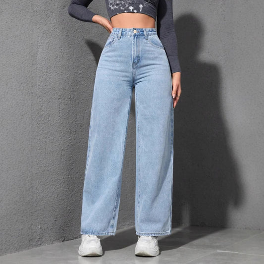 Loose Straight Wide Leg Jeans