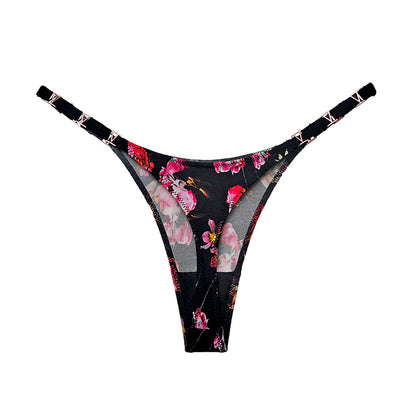 Sexy Ice Silk T Hip Lift Low Waist