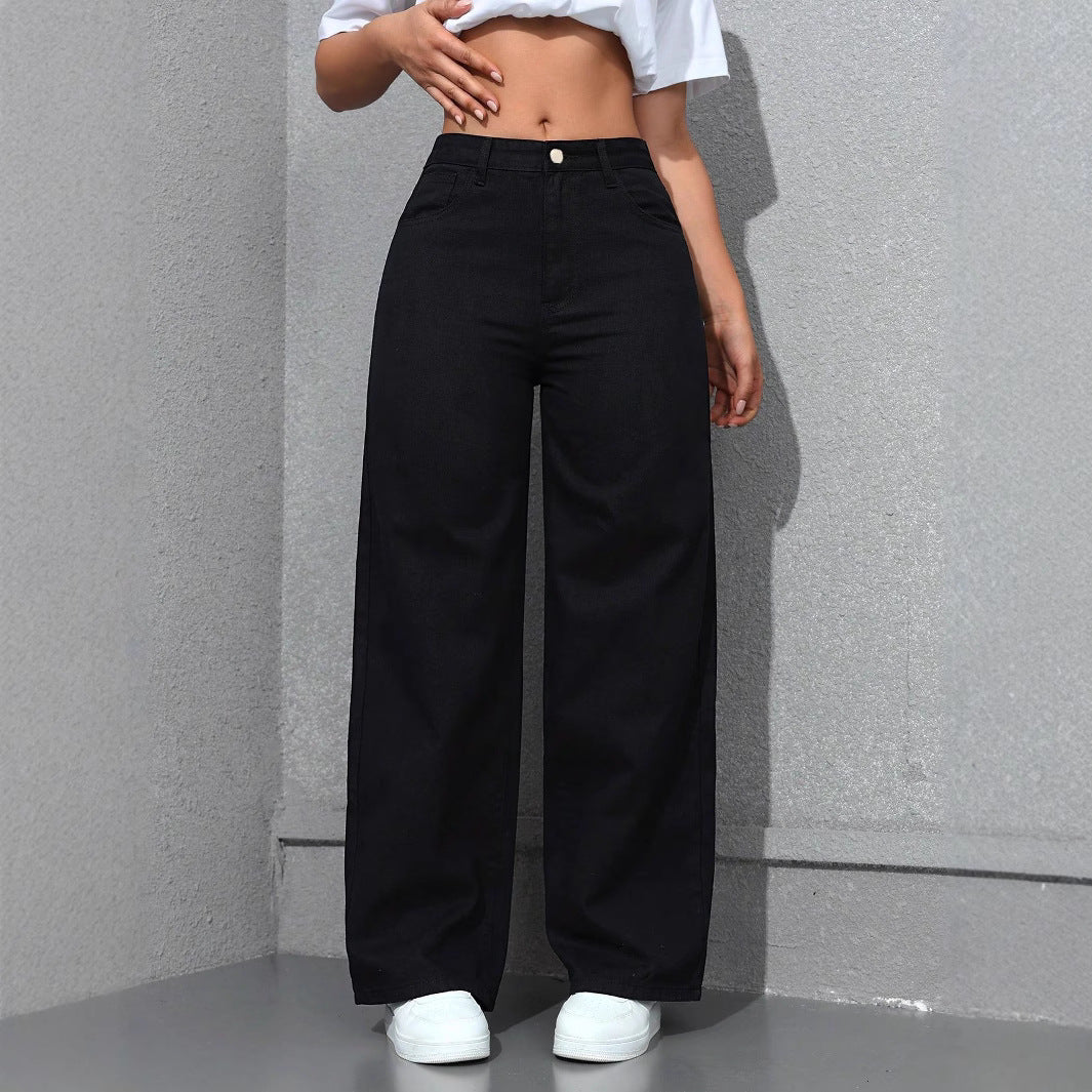 Loose Straight Wide Leg Jeans