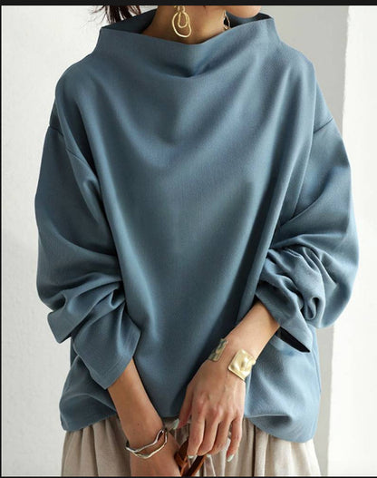 Women's Solid Color Base Loose Casual Top