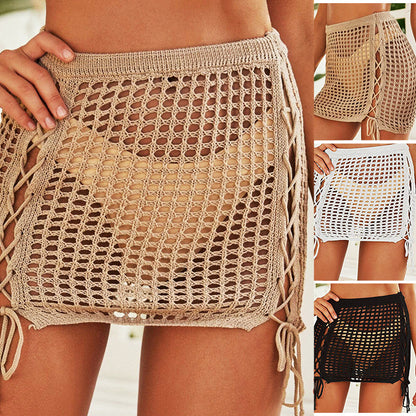 Fashion Knitted Sexy Hollow Skirt