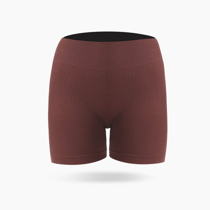 High Waist Hip Raise Threaded Sports Shorts
