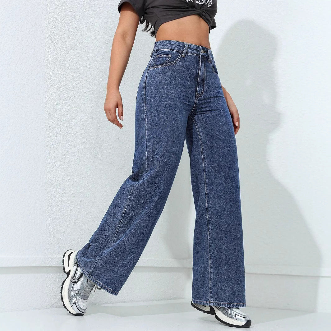 Loose Straight Wide Leg Jeans