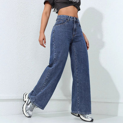 Loose Straight Wide Leg Jeans