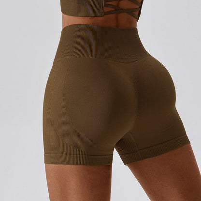 Seamless Knitted Thread Yoga Suit