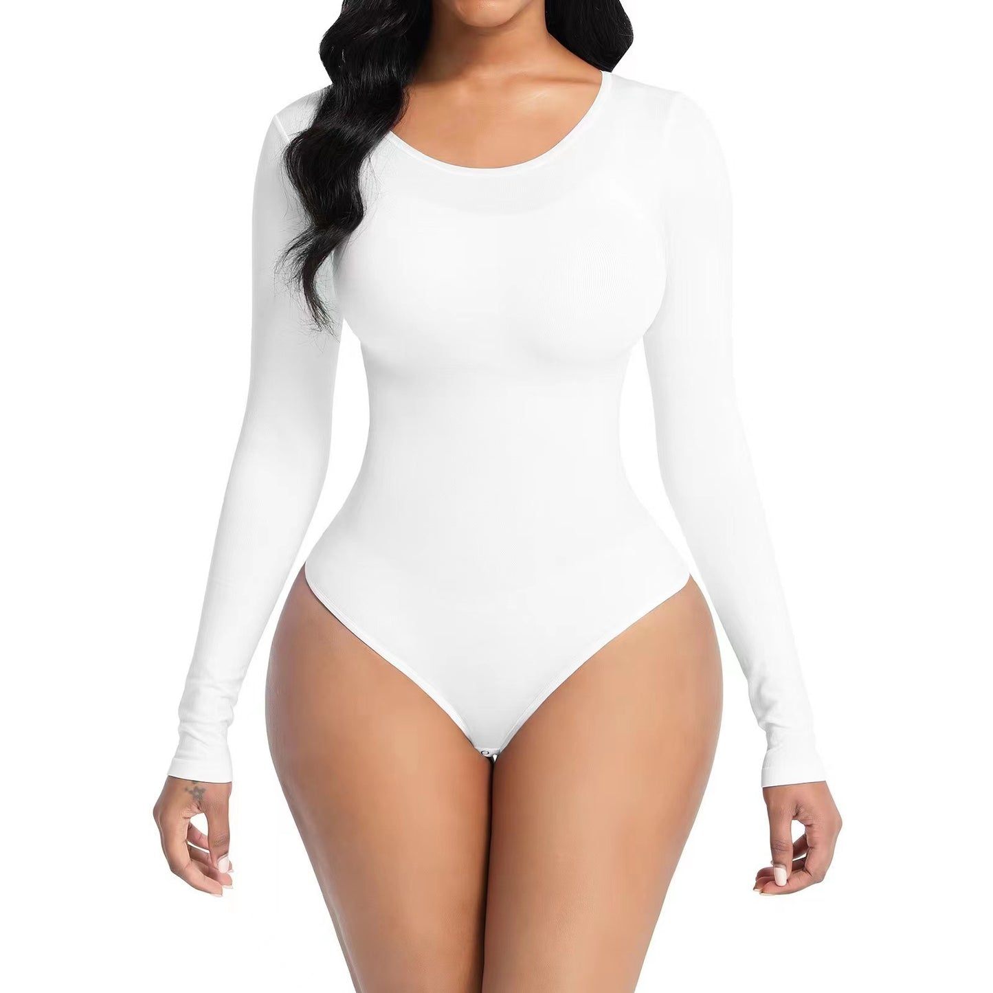 Hip Lifting Long-sleeved Seamless Bodysuit Jumpsuit