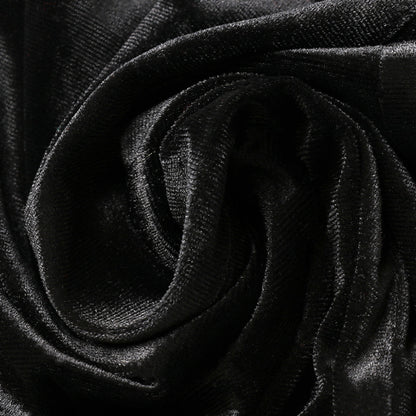 Nipped Waist Suede Flare Sleeve Wrap Hepburn Dress
