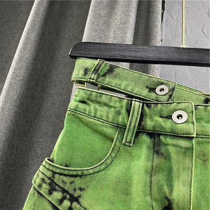 Women's Personalized Double Waist Design Pants