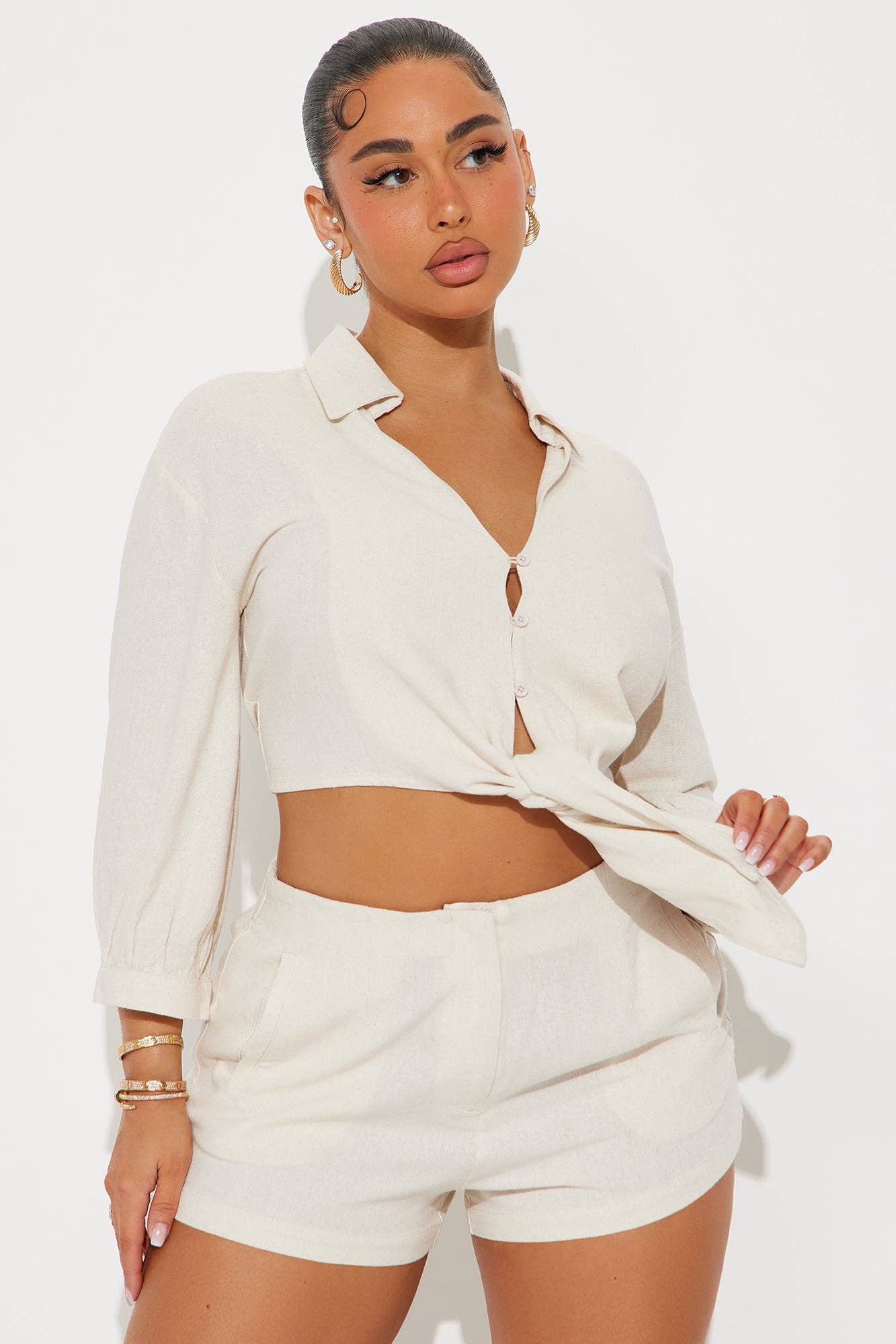 LINEN SHIRTS AND SHORT SET