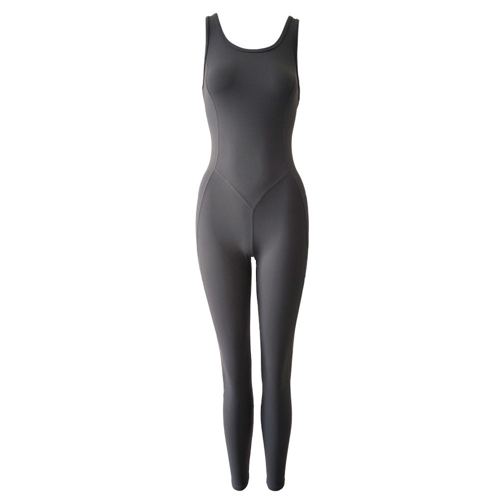 Women's All-in-one Mesh Stitching Dance Jumpsuit