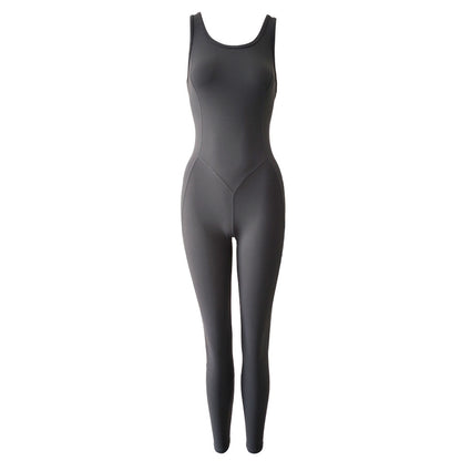 Women's All-in-one Mesh Stitching Dance Jumpsuit