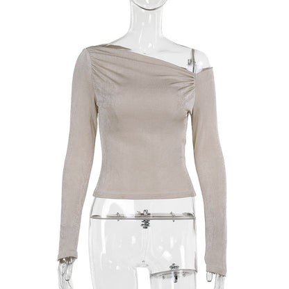 Autumn Women's Off-shoulder Long-sleeved Top
