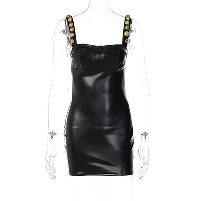 Off-neck Sexy Sling Tube Top Package Hip Dress