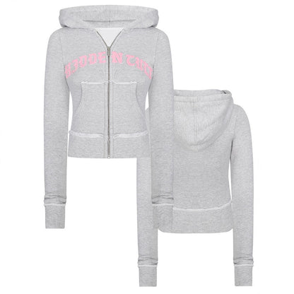 New Letter Patch Casual Trousers Suit