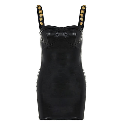 Off-neck Sexy Sling Tube Top Package Hip Dress
