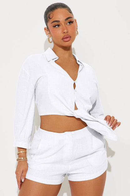 LINEN SHIRTS AND SHORT SET