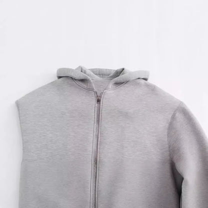 Hooded Long Loose Cardigan Sweater